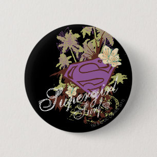 Badge Rond 5 Cm Logo de surf de Supergirl