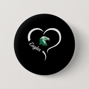 Badge Rond 5 Cm Logo de Thatcher Eagles Slogan demi-coeur
