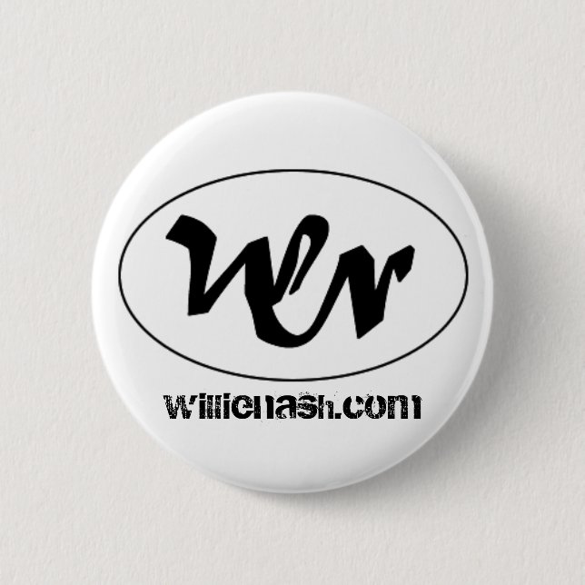 Badge Rond 5 Cm logo de wn, willienash.com (Devant)
