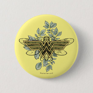 Badge Rond 5 Cm Logo de Wonder Woman Queen Bee