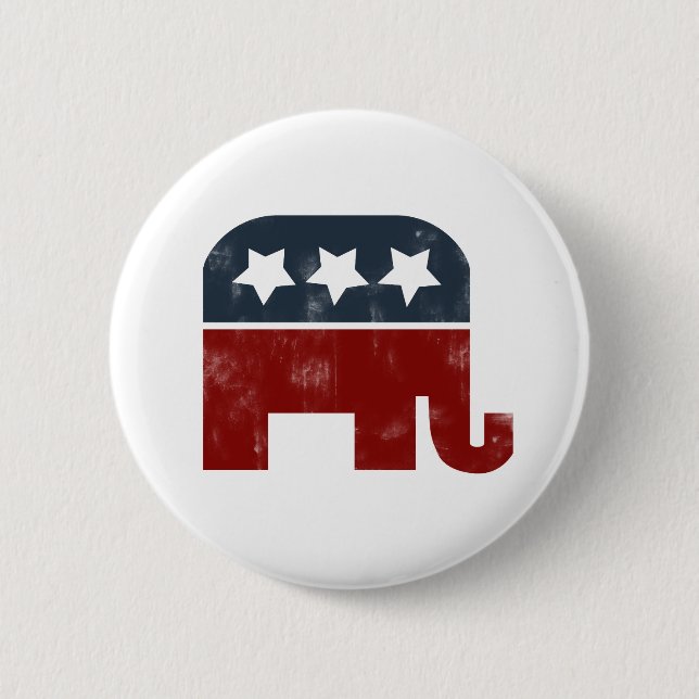 Badge Rond 5 Cm Logo d'éléphant GOP (Devant)