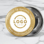 Badge Rond 5 Cm Logo d'entreprise personnalisé Marketing d'entrepr<br><div class="desc">Créez votre propre épingle de bouton d'épingle personnalisée avec le logo de votre entreprise et le message de marque personnalisé ou les informations de contact. Il s'agit d'un bouton promotionnel donnant-donnant qui permet de commercialiser votre entreprise lors de foires commerciales, de conférences et d'autres événements d'entreprise. Vous pouvez facilement modifier...</div>