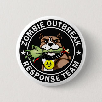 Badge Rond 5 Cm Logo d'équipe de réponse de manifestation de zombi