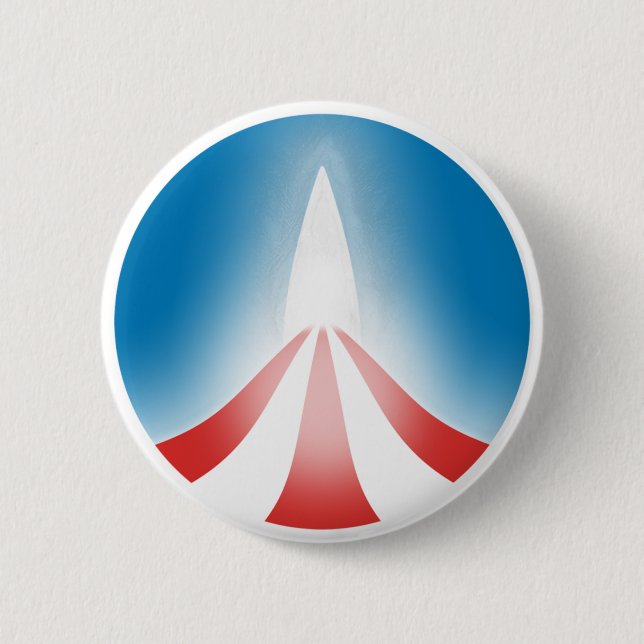 Badge Rond 5 Cm Logo d'Obama (Devant)