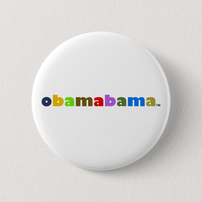 Badge Rond 5 Cm logo d'obamabama (Devant)