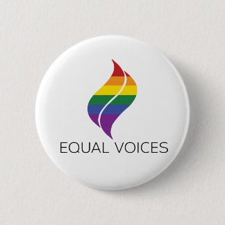 Badge Rond 5 Cm Logo du drapeau de fierté Equal Voices