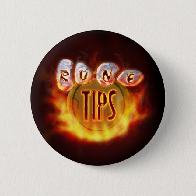 Badge Rond 5 Cm Logo du feu de Tip.It (Devant)