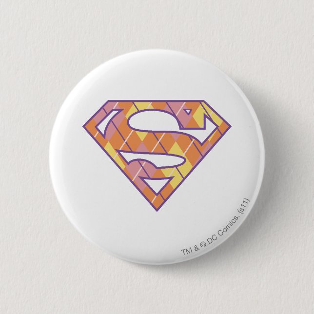 Badge Rond 5 Cm Logo du Jacquard Supergirl (Devant)