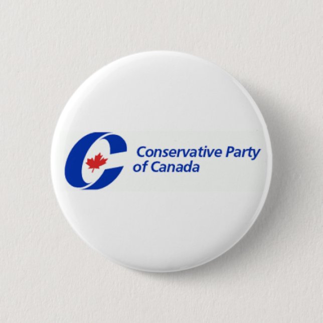 Badge Rond 5 Cm Logo du Parti conservateur du Canada (Devant)