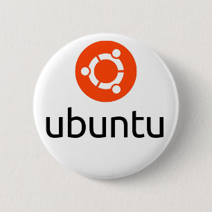 Badge Rond 5 Cm Logo d'Ubuntu Linux