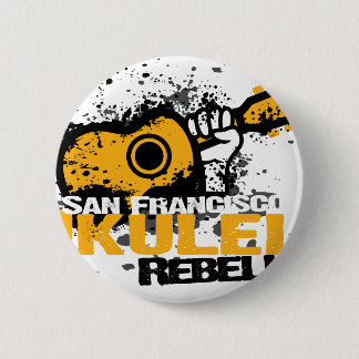 Badge Rond 5 Cm logo d'ukulélé de sf