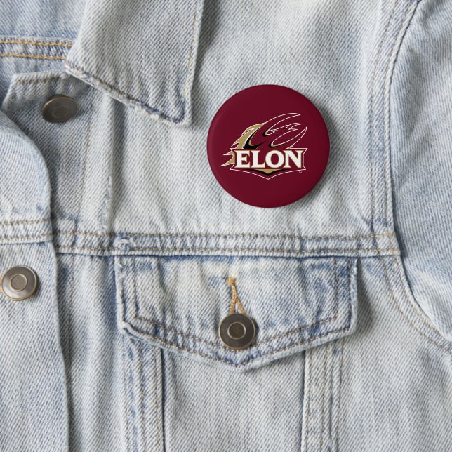 Badge Rond 5 Cm Logo Elon Phoenix (En situation)