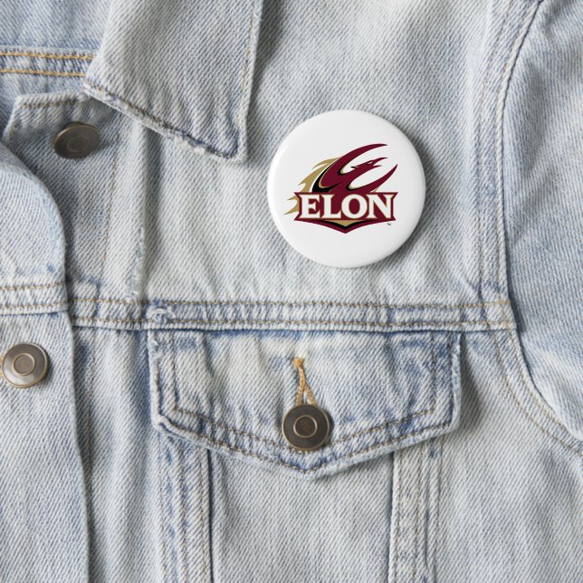 Badge Rond 5 Cm Logo Elon Phoenix (En situation)