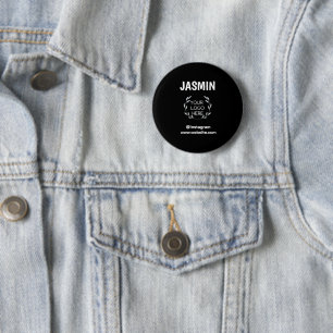 Badge Rond 5 Cm Logo Entreprise Moderne Minimaliste Entreprise Mar