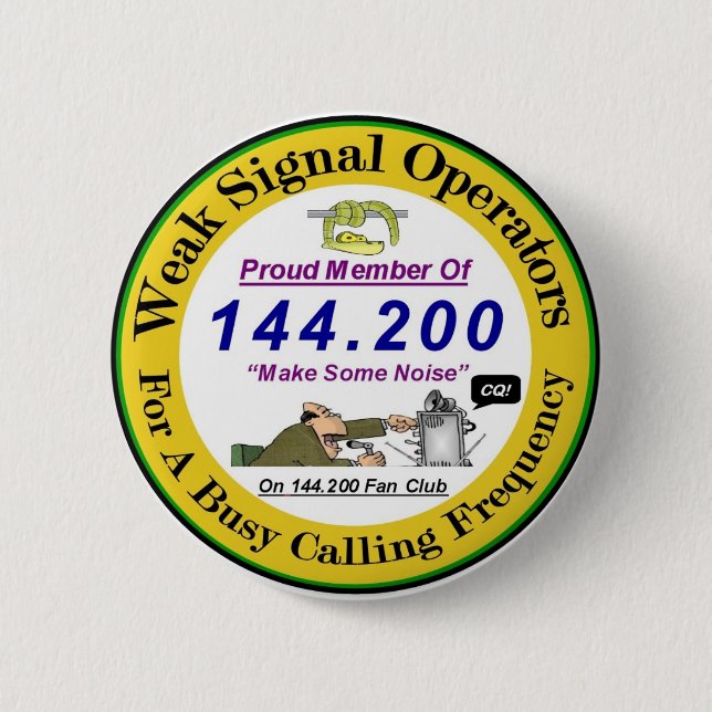 Badge Rond 5 Cm Logo faible de bouton de signal (Devant)