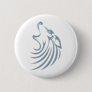 Badge Rond 5 Cm Logo fait sur commande frais de chemises de loup