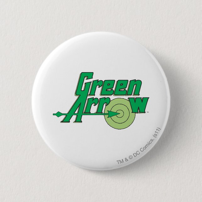 Badge Rond 5 Cm Logo Flèche verte (Devant)