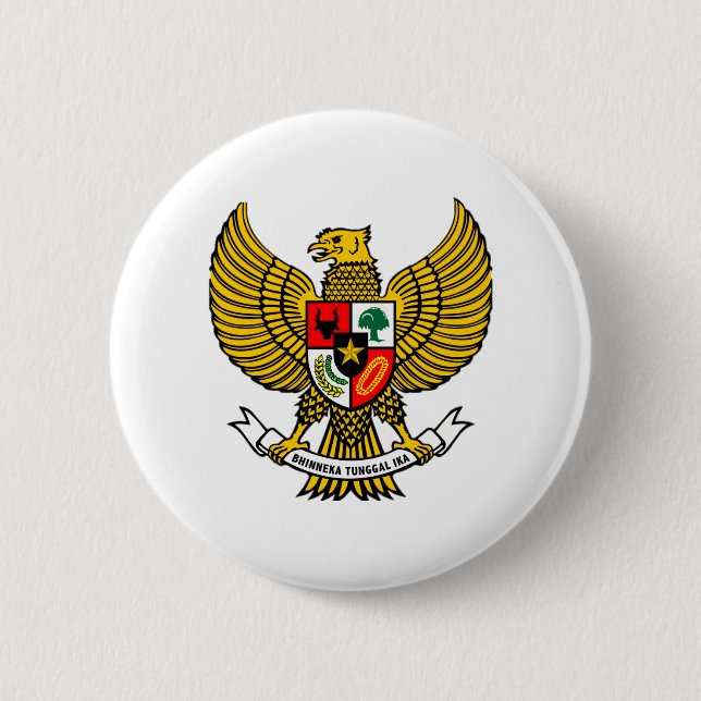 Badge Rond 5 Cm logo garuda (Devant)