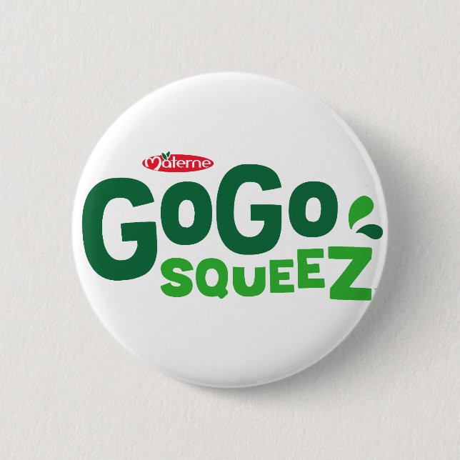 Badge Rond 5 Cm Logo GoGo de squeeZ (Devant)