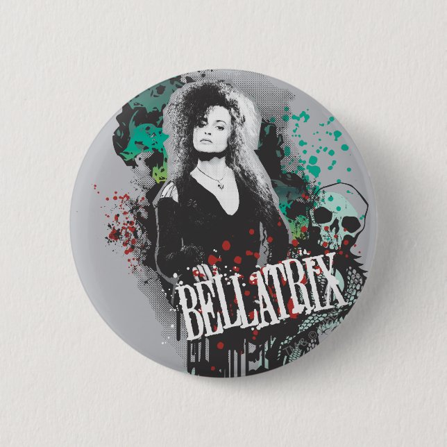 Badge Rond 5 Cm Logo graphique de Bellatrix Lestrange (Devant)