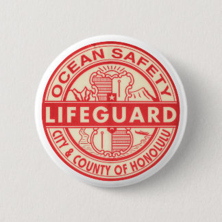 Badge Rond 5 Cm Logo Hawaii Lifeguard