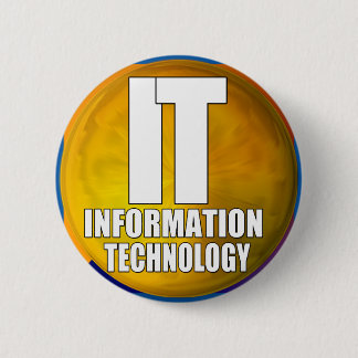 BADGE ROND 5 CM LOGO INFORMATIQUE - TECHNOLOGIE DE L'INFORMATION
