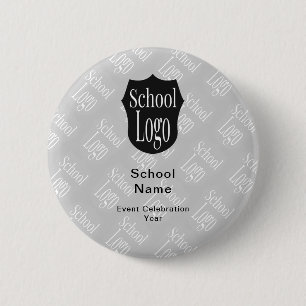 Badge Rond 5 Cm Logo minimaliste de l'école moderne