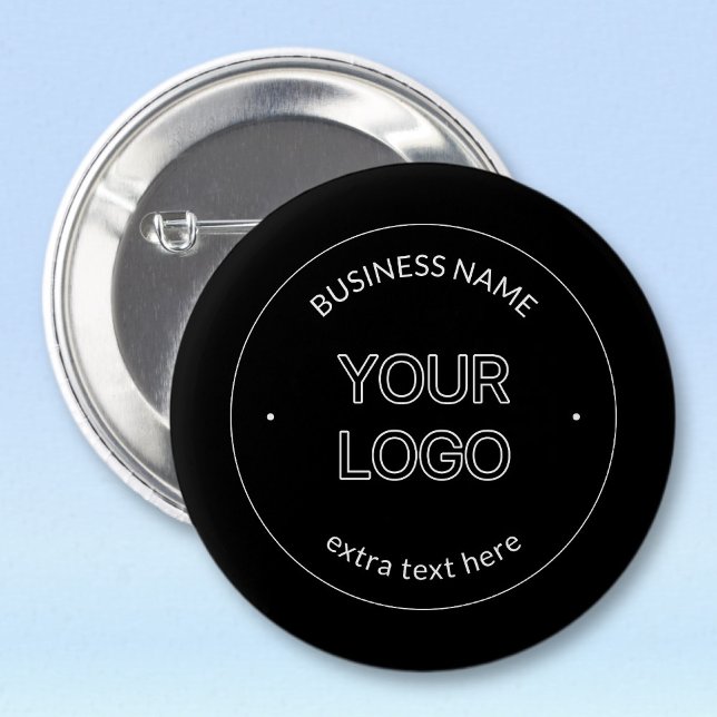Badge Rond 5 Cm Logo modifiable Remplacement et nom de l'entrepris (Créateur téléchargé)