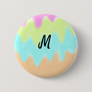 Badge Rond 5 Cm logo monogramme minimaliste simple personnalisé bo