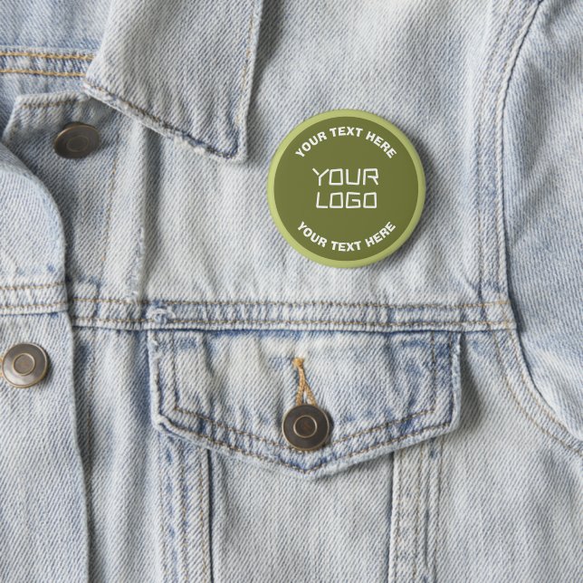 Badge Rond 5 Cm Logo ou conception téléchargé et texte modifiable  (En situation)