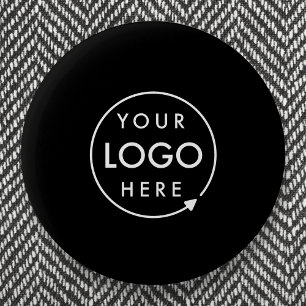Badge Rond 5 Cm Logo personnalisé   Entreprise moderne minimaliste
