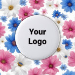 Badge Rond 5 Cm Logo personnalisé simple et élégant ici société<br><div class="desc">Conception</div>