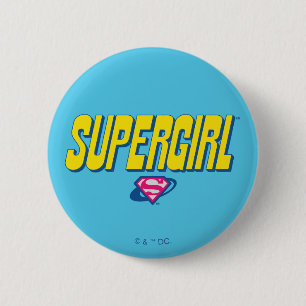 Badge Rond 5 Cm Logo Pop Supergirl
