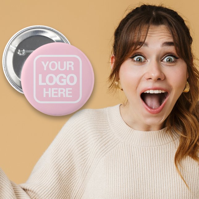 Badge Rond 5 Cm Logo professionnel moderne rose (Créateur téléchargé)