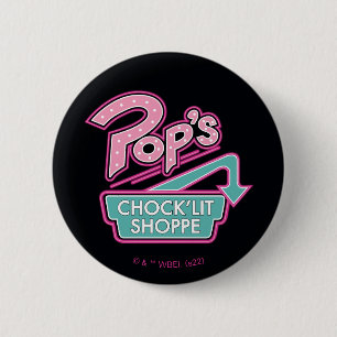 Badge Rond 5 Cm Logo rose du magasin Chock'Lit de Pop