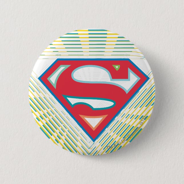 Badge Rond 5 Cm Logo Super Supergirl (Devant)
