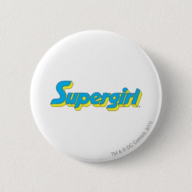 Badge Rond 5 Cm Logo Supergirl (Devant)