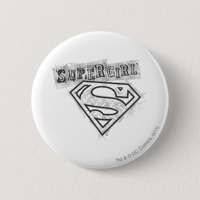 Badge Rond 5 Cm Logo Supergirl 1 (Devant)