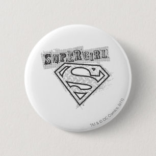 Badge Rond 5 Cm Logo Supergirl 1