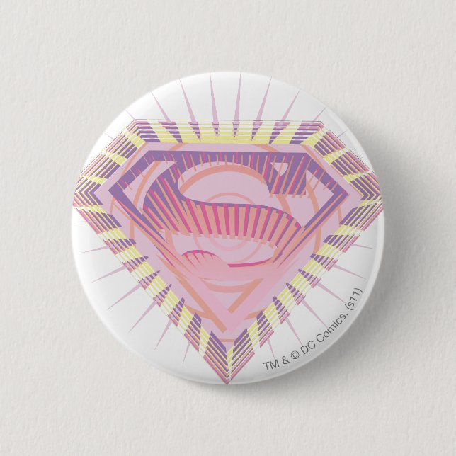 Badge Rond 5 Cm Logo Supergirl Rad (Devant)