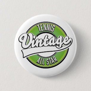 Badge Rond 5 Cm Logo Tennis Vintage All star