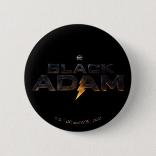 Badge Rond 5 Cm Logo théâtral Black Adam