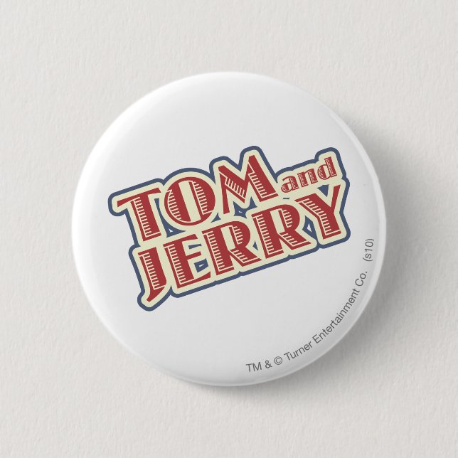 Badge Rond 5 Cm Logo Tom et Jerry (Devant)