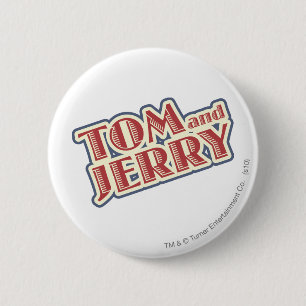 Badge Rond 5 Cm Logo Tom et Jerry
