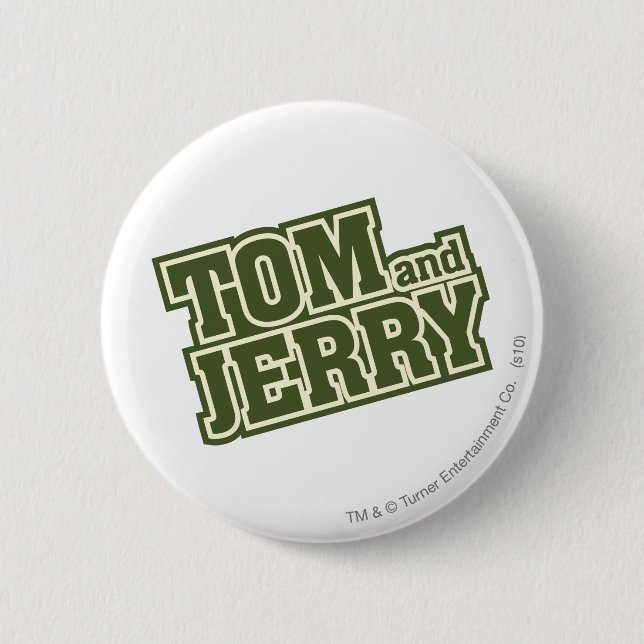 Badge Rond 5 Cm Logo Tom et Jerry 3 (Devant)