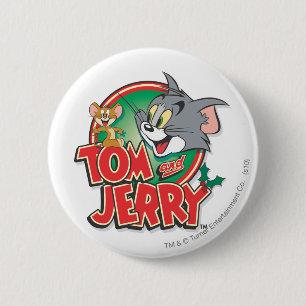 Badge Rond 5 Cm Logo Tom et Jerry Classic