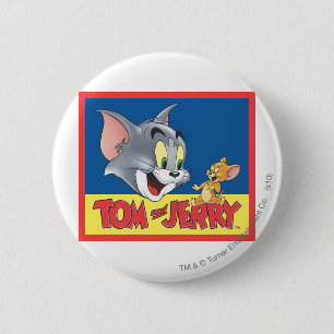 Badge Rond 5 Cm Logo Tom Et Jerry Ombragé
