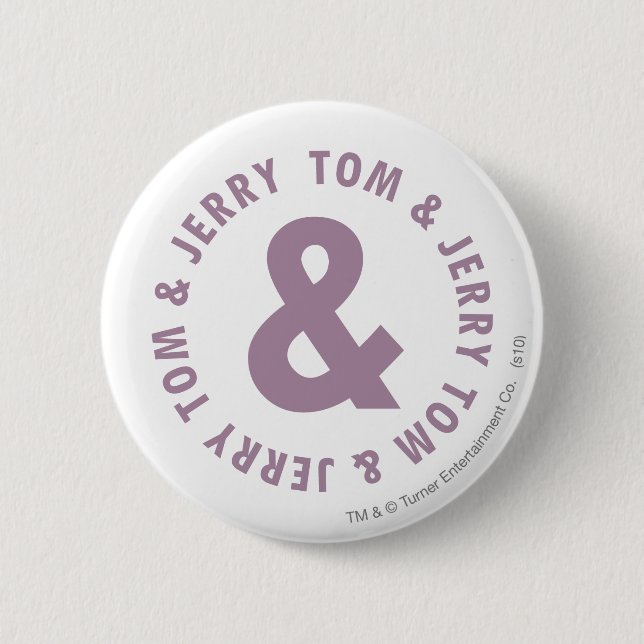 Badge Rond 5 Cm Logo Tom et Jerry Round 10 (Devant)