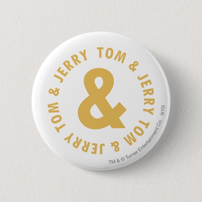 Badge Rond 5 Cm Logo Tom et Jerry Round 4 (Devant)