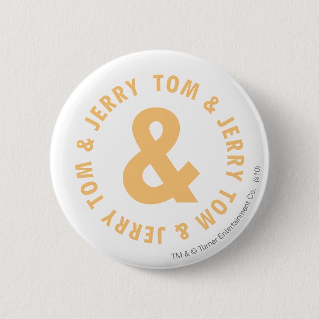 Badge Rond 5 Cm Logo Tom et Jerry Round 6 (Devant)